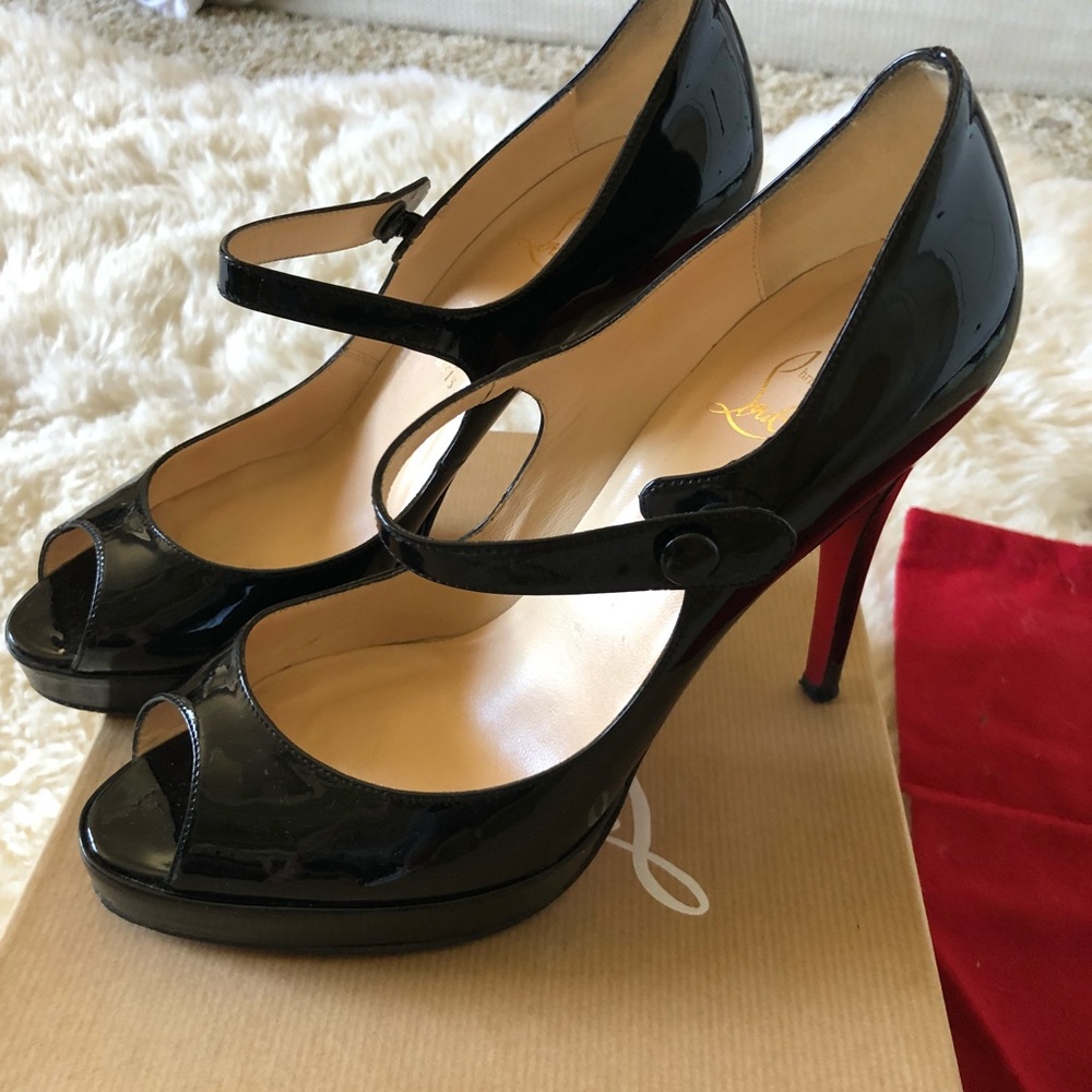 Christian Louboutin Iowa Zeppa 120 patent calf